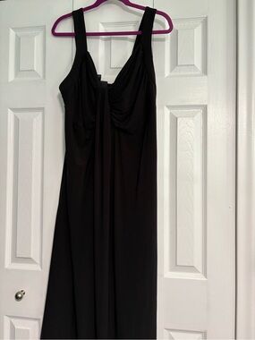 Classic Black Sleeveless Maxi Dress Size 1x